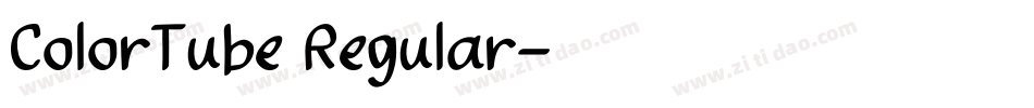 ColorTube Regular字体转换